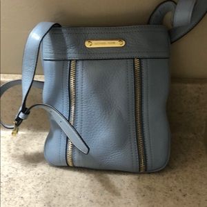 Micheal Kors baby blue cross body mini bag